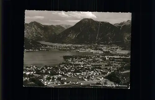 Bad Wiessee Panorama Rottach Egern mit Wallberg Tegernsee Fliegeraufnahme Kat. Bad Wiessee