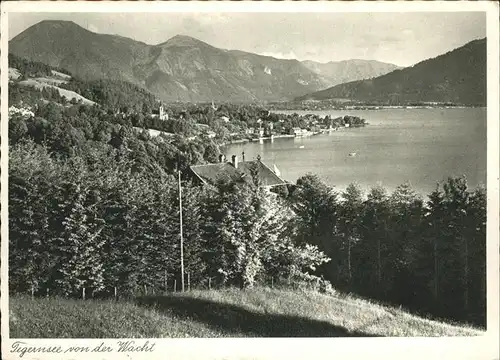 Tegernsee Blick von der Wacht Kat. Tegernsee