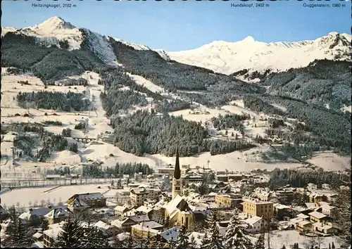 Bad Hofgastein Salzburg Ortsansicht mit Kirche Wintersportzentrum Alpenpanorama Kat. Bad Hofgastein