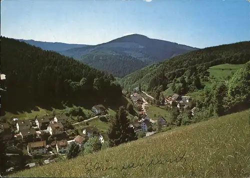 Schoenmuenzach Panorama Kneipp und Luftkurort Kat. Baiersbronn