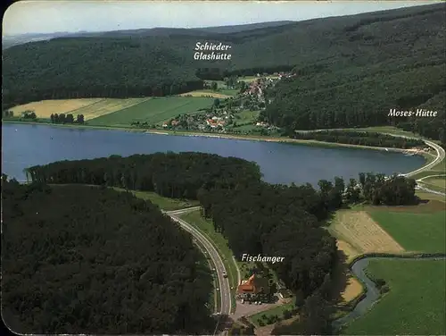 Schieder Emmerstausee Staudamm Fliegeraufnahme Kat. Schieder Schwalenberg