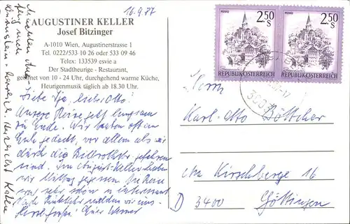 Wien Augstiner Keller Kat. Wien