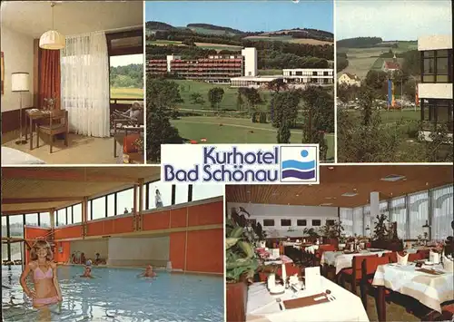 Bad Schoenau Kurhotel Gastraum Hallenbad Panorama Kat. Bad Schoenau Bucklige Welt