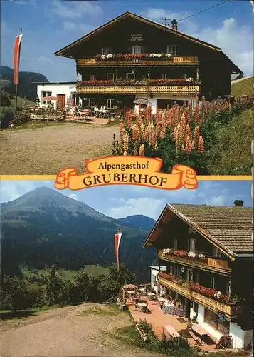 Soell Alpengasthof Gruberhof Terrasse Kat. Soell