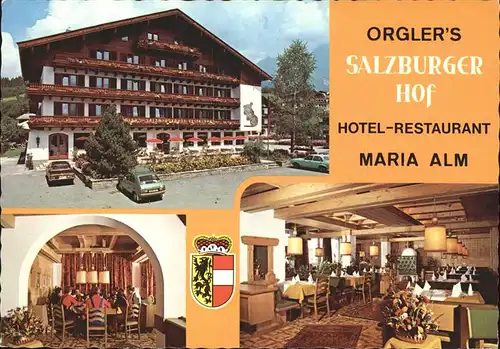 Maria Alm Steinernen Meer Hotel Orglers Salzburger Hof Gaststube Kat. Maria Alm am Steinernen Meer