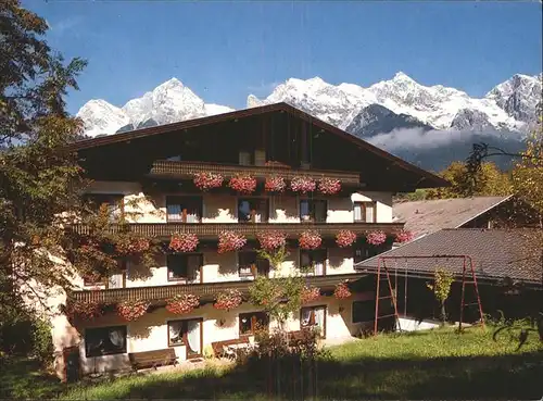 Maria Alm Steinernen Meer Pension Pinzgauer Hof mit Alpenpanorama Kat. Maria Alm am Steinernen Meer