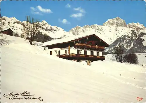 Maria Alm Steinernen Meer Landhaus Schoeneck mit Alpenpanorama Kat. Maria Alm am Steinernen Meer