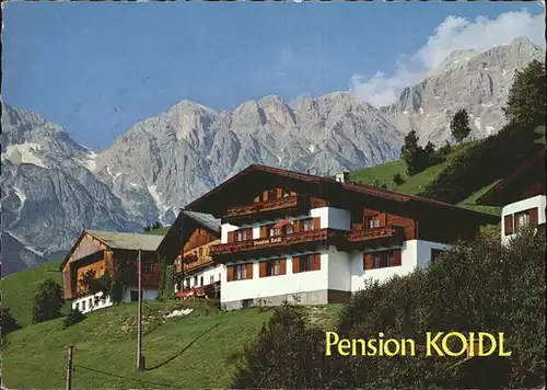 Maria Alm Steinernen Meer Pension Koidl mit Alpenpanorama Kat. Maria Alm am Steinernen Meer