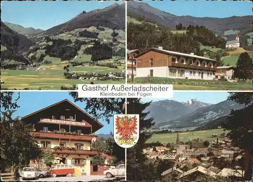 Fuegen Gasthof Ausserladscheiter Panorama Kat. Fuegen Zillertal