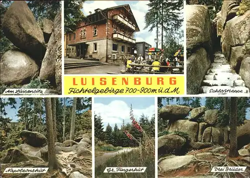 Wunsiedel Gaststaette Luisenburg Am Luisensitz Schlosstreppe Napoleonshut Drei Brueder / Wunsiedel /Wunsiedel LKR