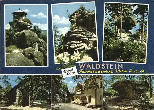 Waldstein Fichtelgebirge Forsthaus Aussichtsturm Schuessel Kat. Wunsiedel