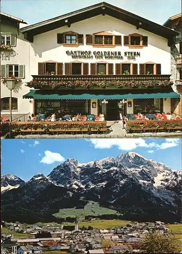 Abtenau Gasthof Goldener Stern  Alpenpanorama Kat. Abtenau