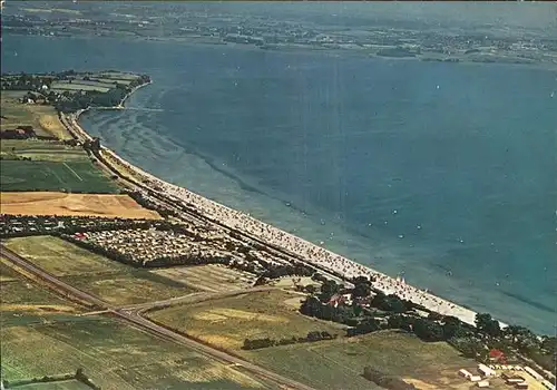 Gluecksburg Ostseebad Flensburger Foerder Badestrand Holnis Fliegeraufnahme Kat. Gluecksburg (Ostsee)