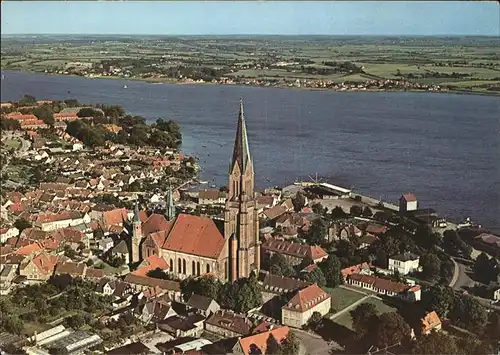 Schleswig Holstein Panorama mit St Petri Dom Fliegeraufnahme / Schleswig /Schleswig-Flensburg LKR