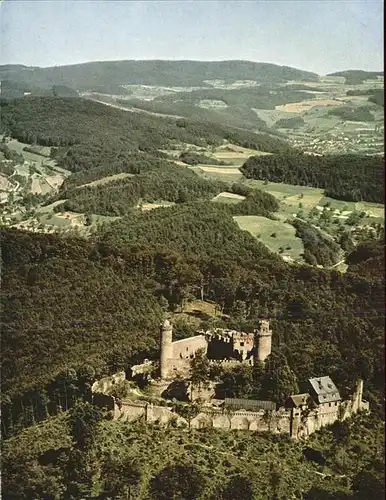 Auerbach Bergstrasse Fliegeraufnahme Auerbacher Schloss Kat. Bensheim