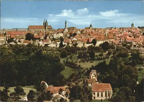 Rothenburg Tauber Fliegeraufnahme Kat. Rothenburg ob der Tauber