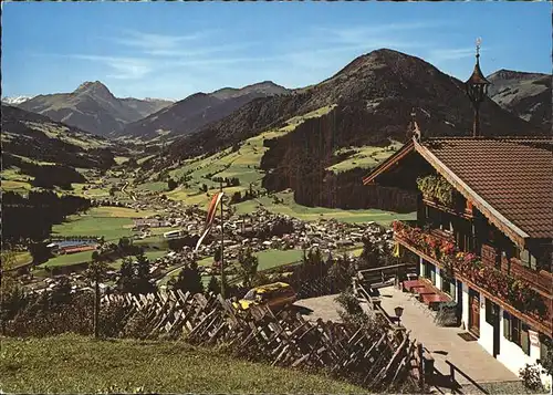 Kirchberg Tirol Panorama mit Filzerhof Kat. Kirchberg in Tirol