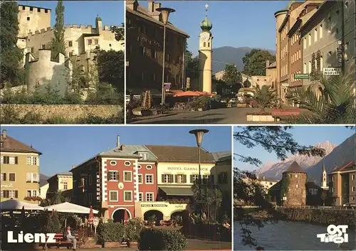 Lienz Tirol Schloss Bruck Iselturm Fussgaengerzone Kat. Lienz