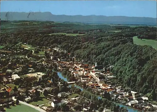 Wolfratshausen Panorama mit Loisach Kat. Wolfratshausen