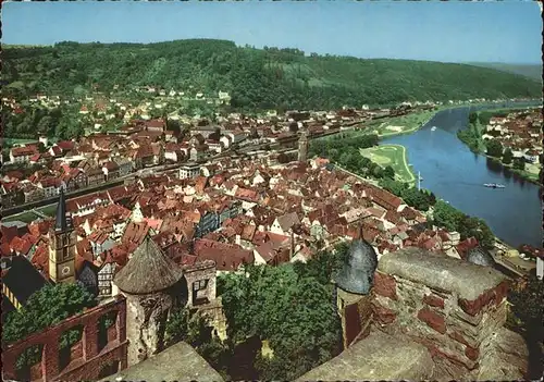 Wertheim Main Blick von der Burg Kat. Wertheim