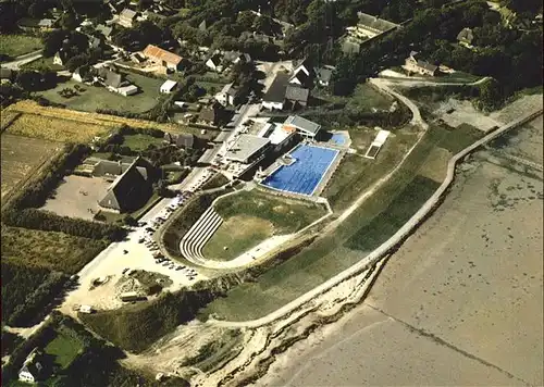 Keitum Sylt Meerwasserschwimmbad auf Sylt Fliegeraufnahme / Sylt-Ost /Nordfriesland LKR