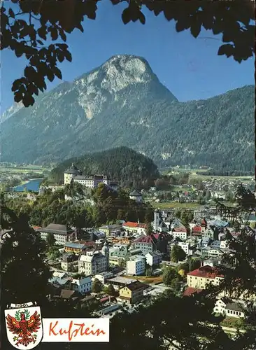 Kufstein Tirol Panorama mit Pendling und Festung Kat. Kufstein