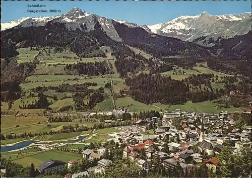 Bad Hofgastein Salzburg Panorama mit Tauernbahn Schlossalm Kat. Bad Hofgastein