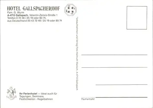 Gallspach Hotel Gallspacherhof Kat. Gallspach