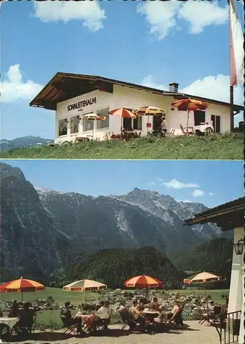 Abtenau Jausenstation Sonnleitenalm Terrasse Kat. Abtenau