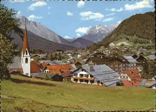 Seefeld Tirol Ortsblick mit Alpenpanorama Kat. Seefeld in Tirol