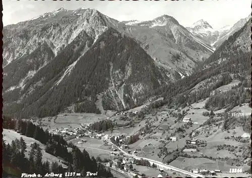 Flirsch Ortsblick mit Alpenpanorama Kat. Flirsch