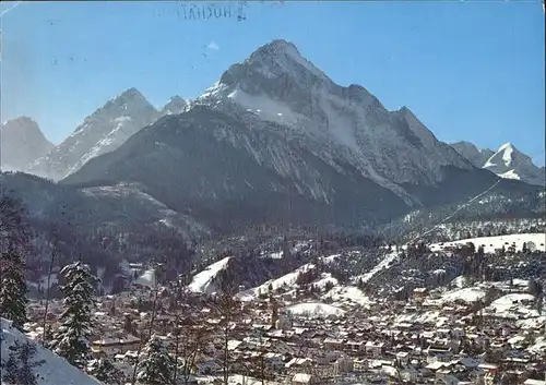 Mittenwald Karwendel Tirol mit Wetterstein und Alpspitze Kat. Schwaz