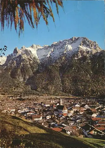 Mittenwald Karwendel Tirol Ortsansicht mit Alpenpanorama Kat. Schwaz