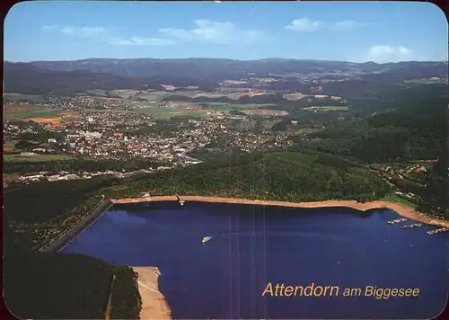 Attendorn am Biggesee Fliegeraufnahme Kat. Attendorn