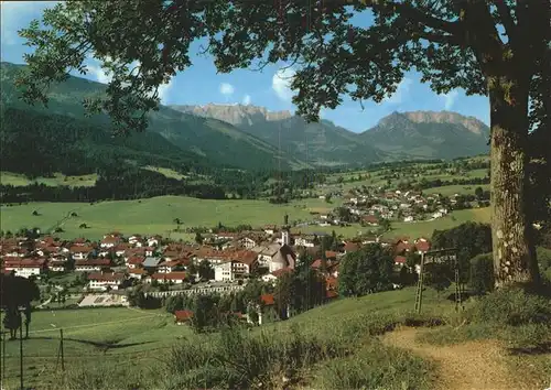 Reit Winkl mit Unterberg und Kaisergebirge Kat. Reit im Winkl
