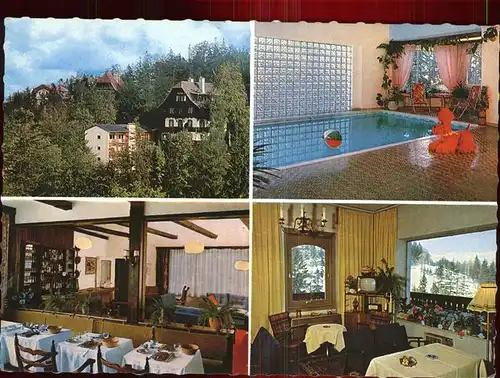 Semmering Niederoesterreich Gartenpension Alpenheim Hallenbad Gastraeume Kat. Semmering