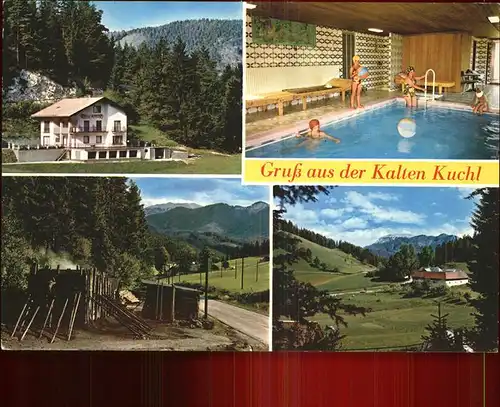 Rohr Gebirge Gasthaus zur Kalten Kuchl Hallenbad Panorama Kat. Rohr im Gebirge