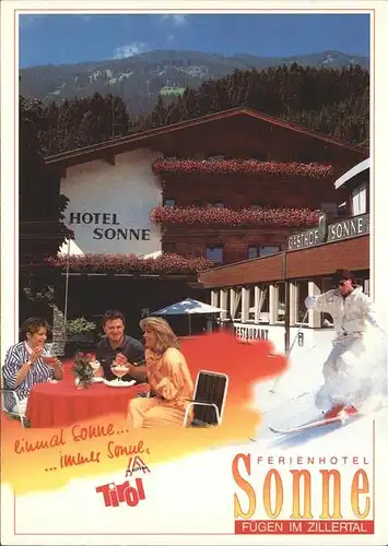 Fuegen Hotel Sonne Kat. Fuegen Zillertal