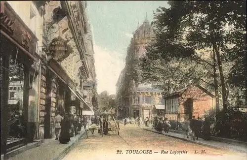wb05443 Toulouse Haute-Garonne Toulouse Rue Lafayette * Kategorie. Toulouse Alte Ansichtskarten