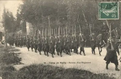 Mailly-le-Camp Arrivee d'un Regiment x