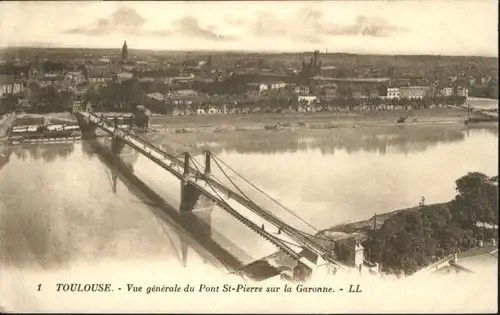 ww84431 Toulouse Haute-Garonne Toulouse Bruecke Pont St Pierre Garonne * Kategorie. Toulouse Alte Ansichtskarten