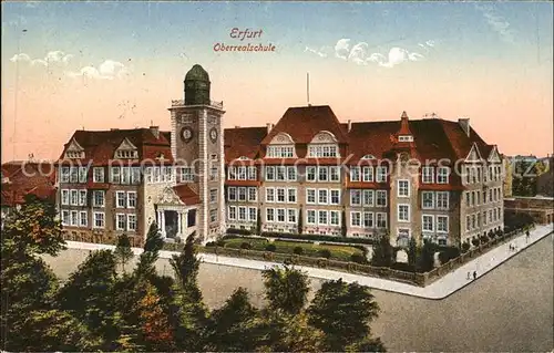 Erfurt Oberrealschule Kat. Erfurt