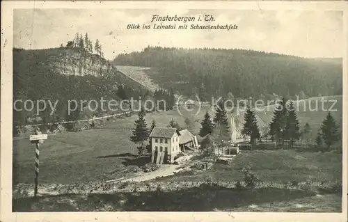 Finsterbergen Leinatal Schneckenbachfels Kat. Finsterbergen Thueringer Wald