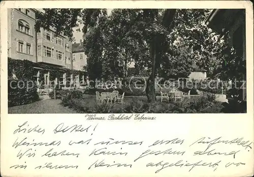 Weimar Thueringen Parkhotel Erprinz / Weimar /Weimar Stadtkreis