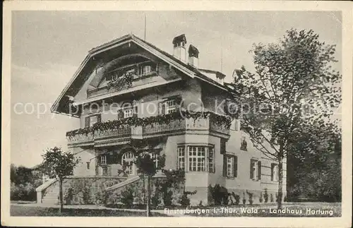 Finsterbergen Landhaus Hartung Kat. Finsterbergen Thueringer Wald