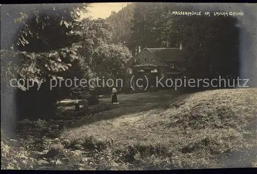 Lauchagrund Massenmuehle Kat. Tabarz Thueringer Wald