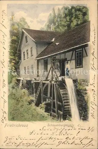 Friedrichroda Schauenburgmuehle Kat. Friedrichroda