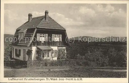 Finsterbergen Luftkurort Landhaus Hehne Kat. Finsterbergen Thueringer Wald