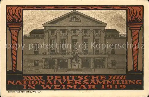 Weimar Thueringen Deutsche Nationalversammlung  / Weimar /Weimar Stadtkreis