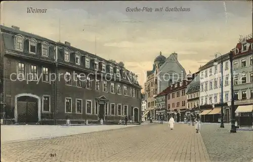 Weimar Thueringen Goethe-Platz  / Weimar /Weimar Stadtkreis